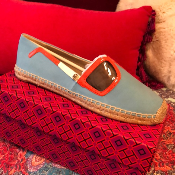 Tory Burch Shoes - Tory Burch Sunny Flat Espadrilles -Jewel Oasis